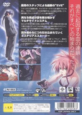 Eve - New Generation (Japan) box cover back